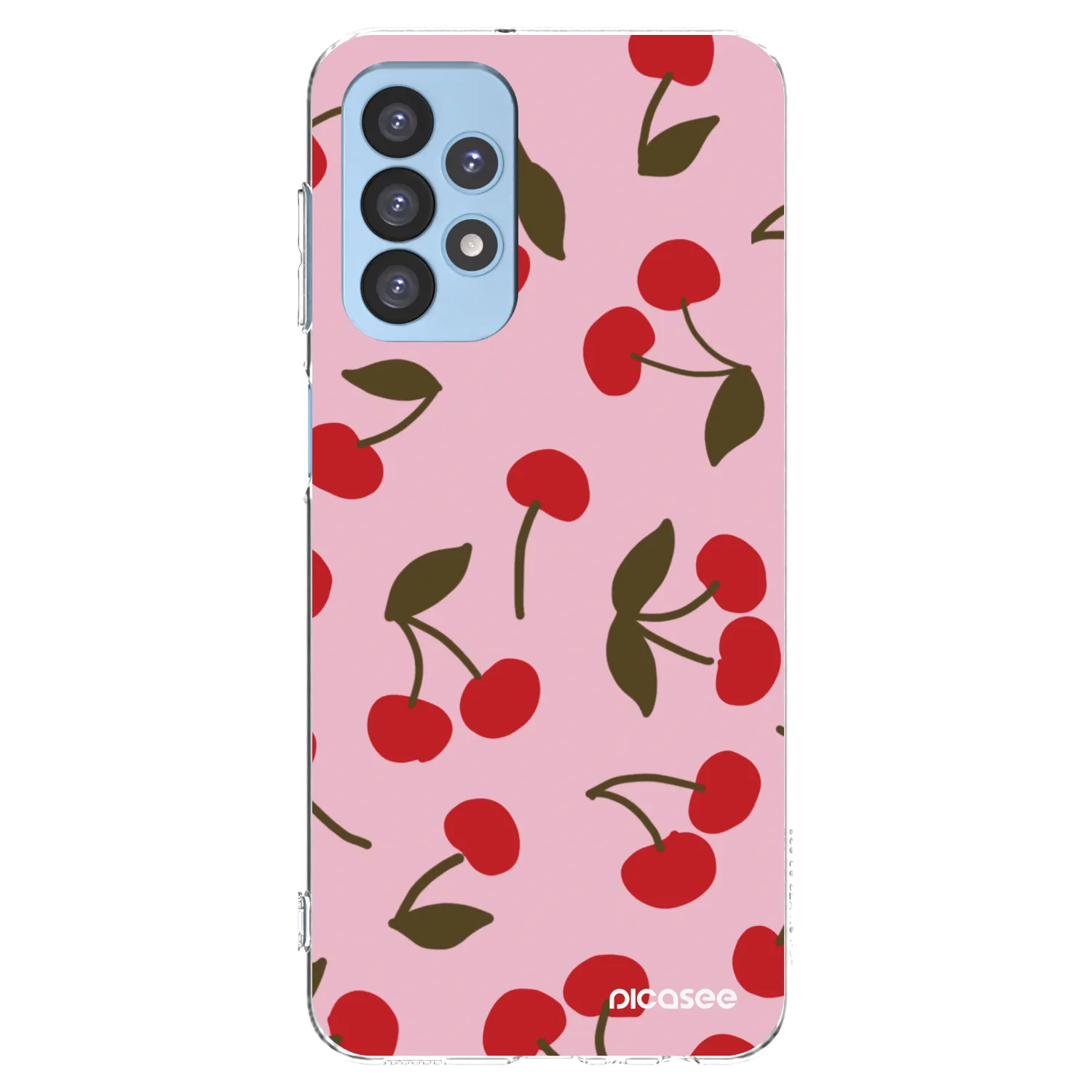 Picasee διαφανής θήκη σιλικόνης Samsung Galaxy A23 A235F 4G - Cherry