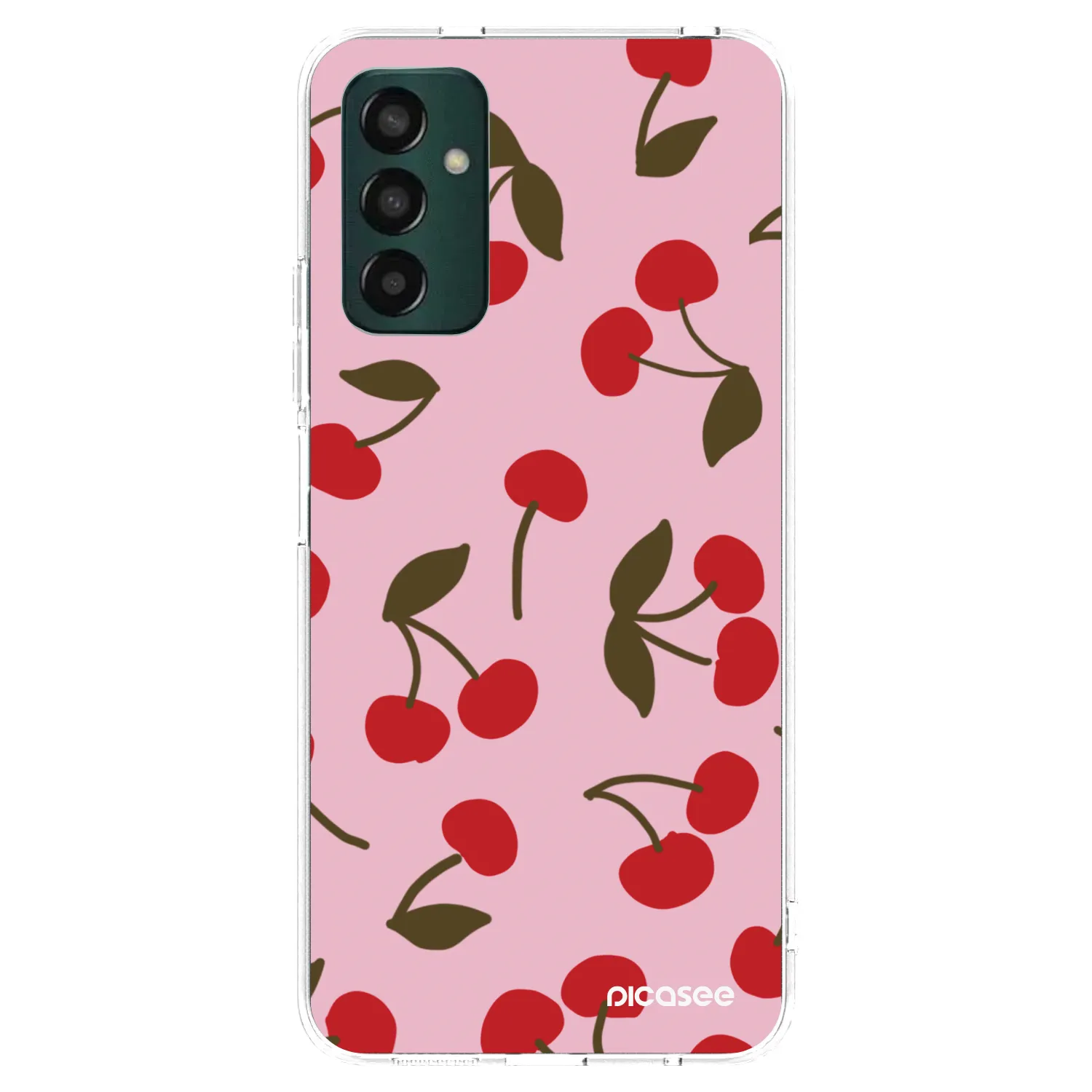 Picasee διαφανής θήκη σιλικόνης Samsung Galaxy M23 5G - Cherry