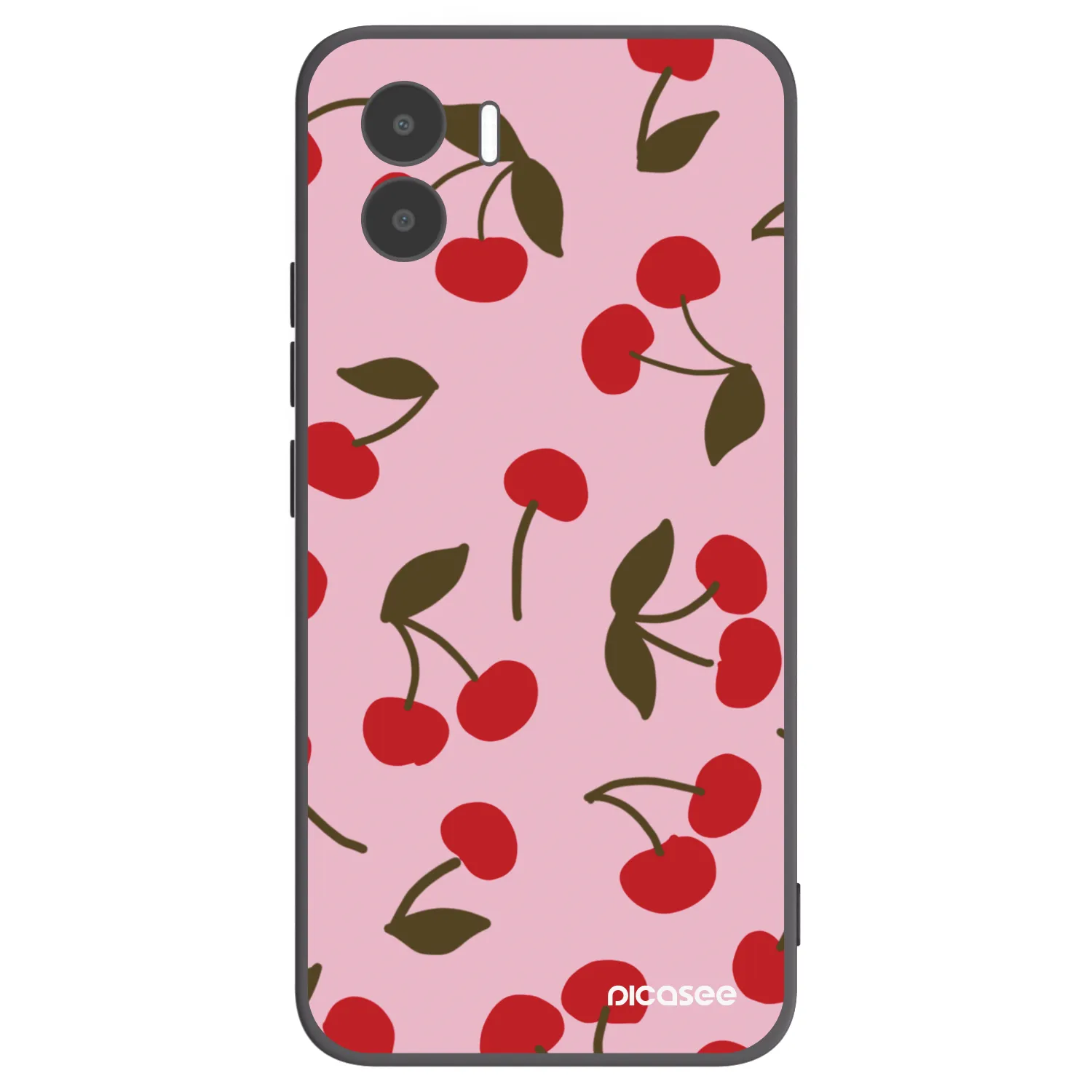Picasee Μαύρη θήκη σιλικόνης για Xiaomi Redmi A1 - Cherry