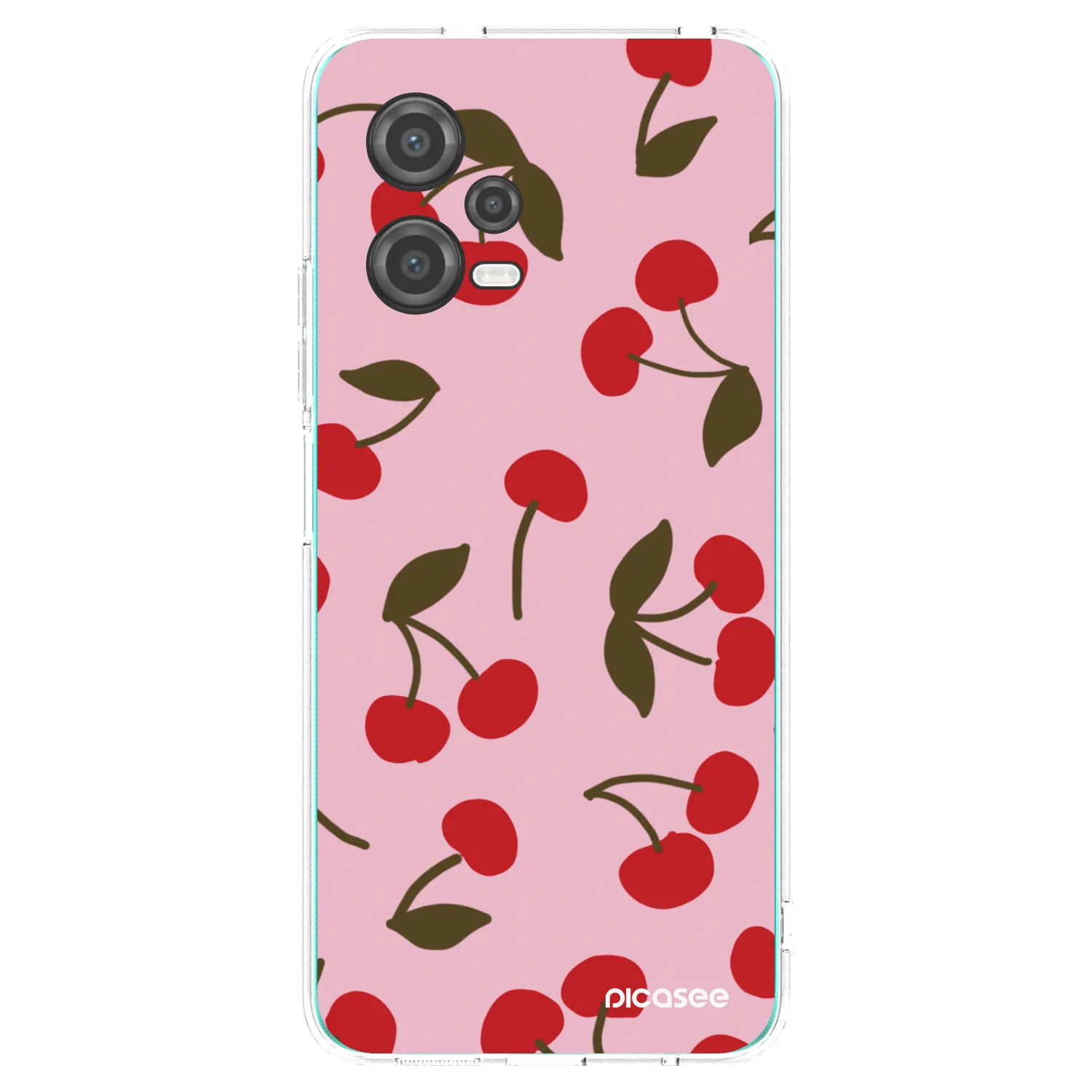 Picasee διαφανής θήκη σιλικόνης Xiaomi Poco X5 - Cherry