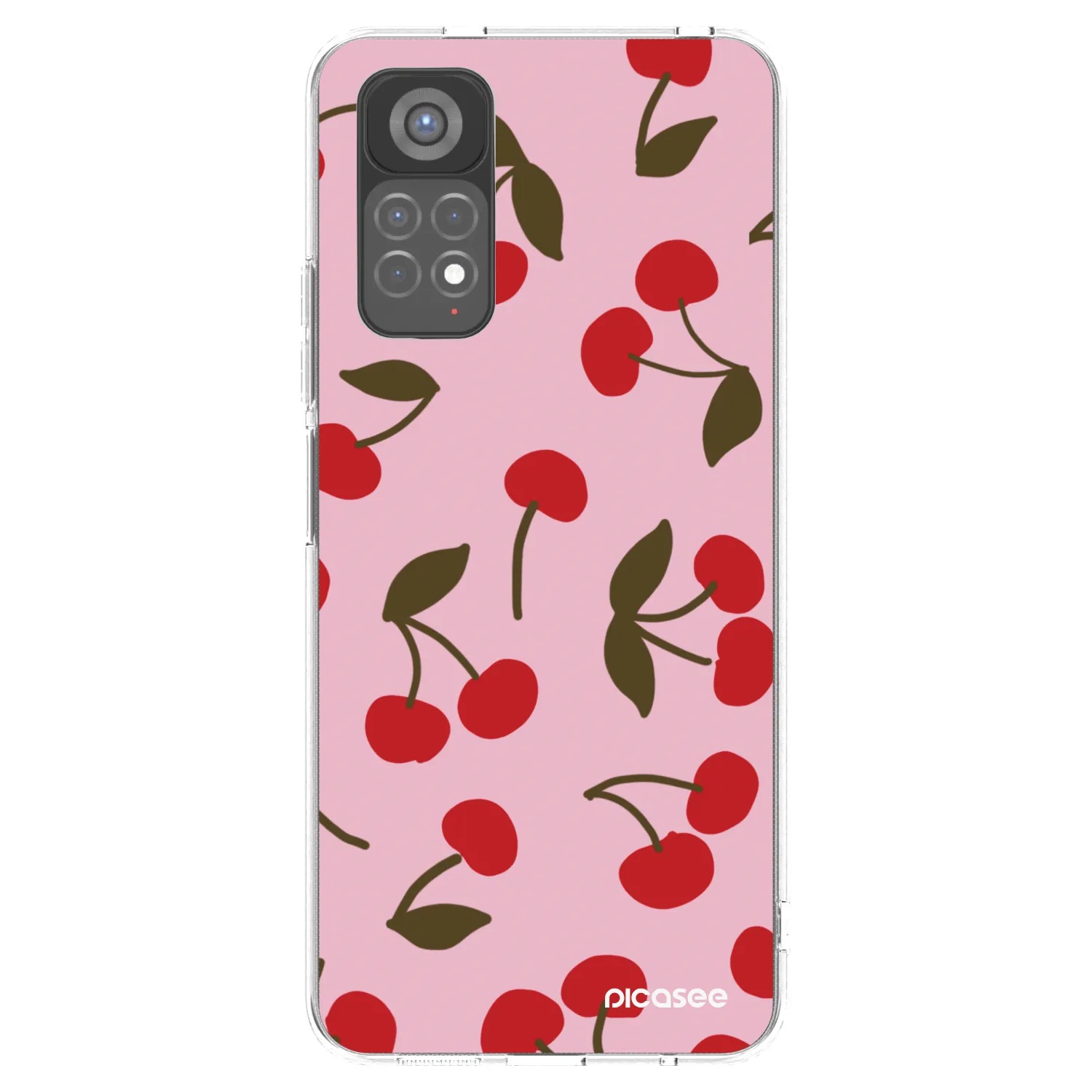 Picasee διαφανής θήκη σιλικόνης Xiaomi Redmi Note 11S 5G - Cherry