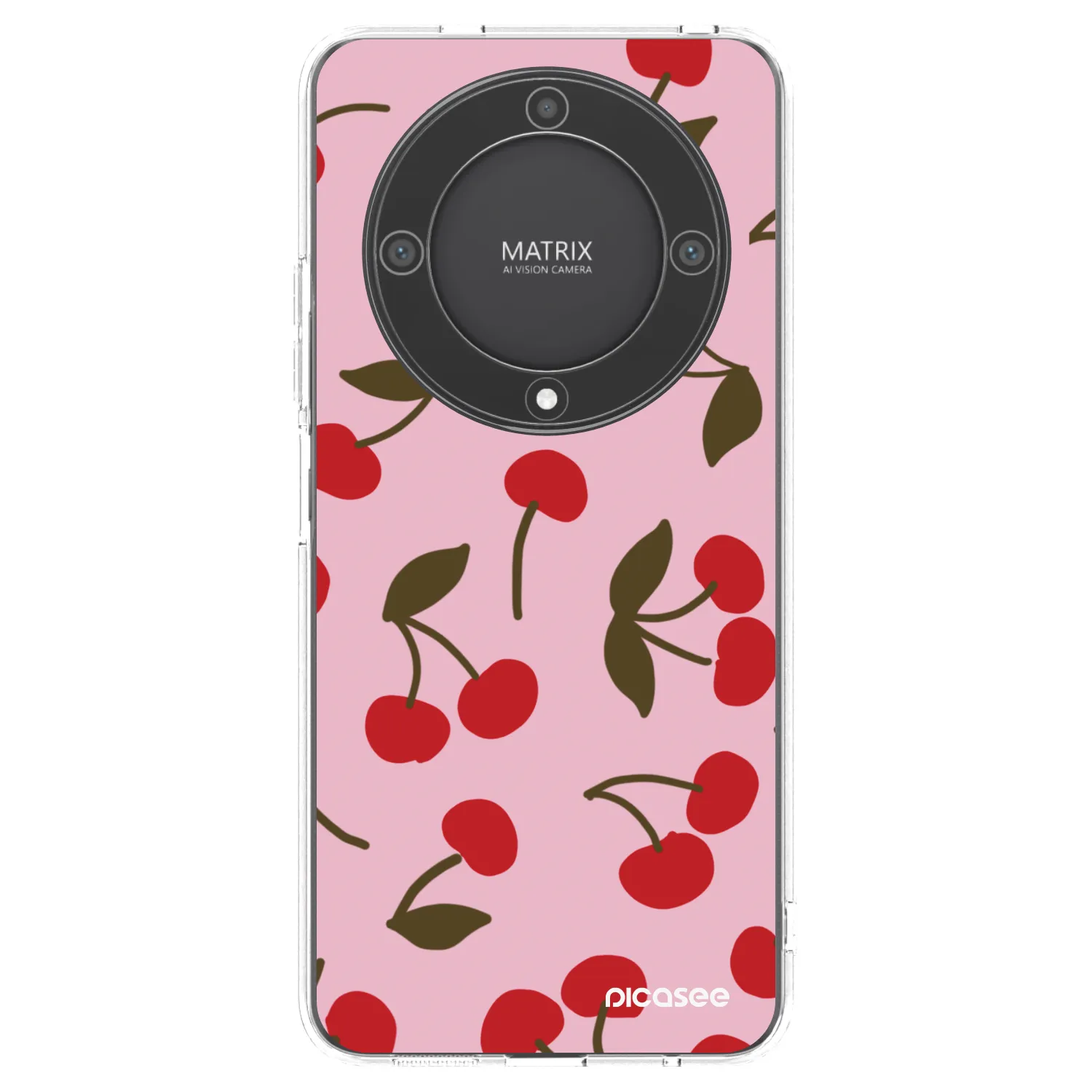 Picasee διαφανής θήκη σιλικόνης Honor Magic5 Lite 5G - Cherry