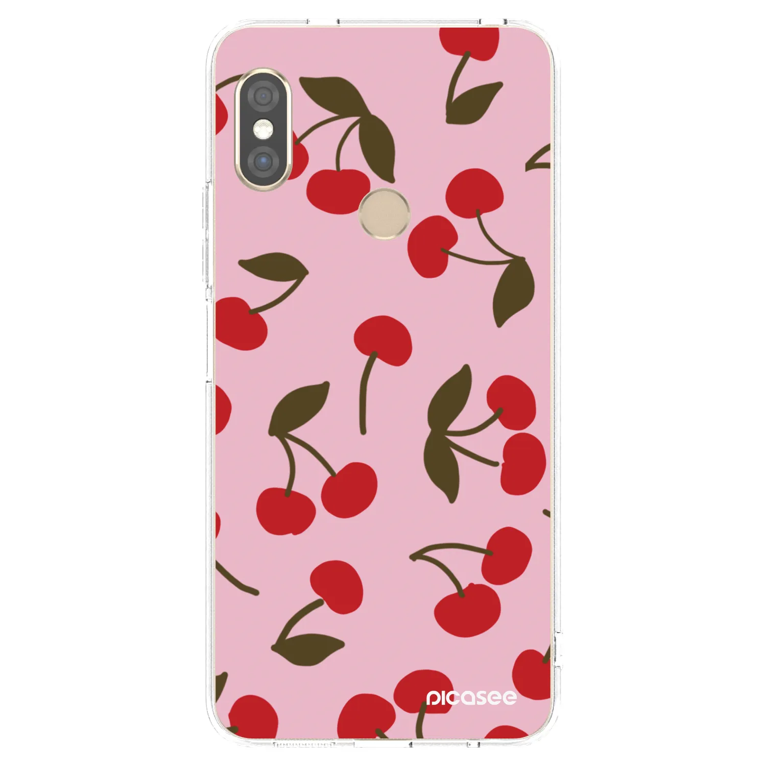 Picasee διαφανής θήκη σιλικόνης Xiaomi Redmi Note 5 Global - Cherry