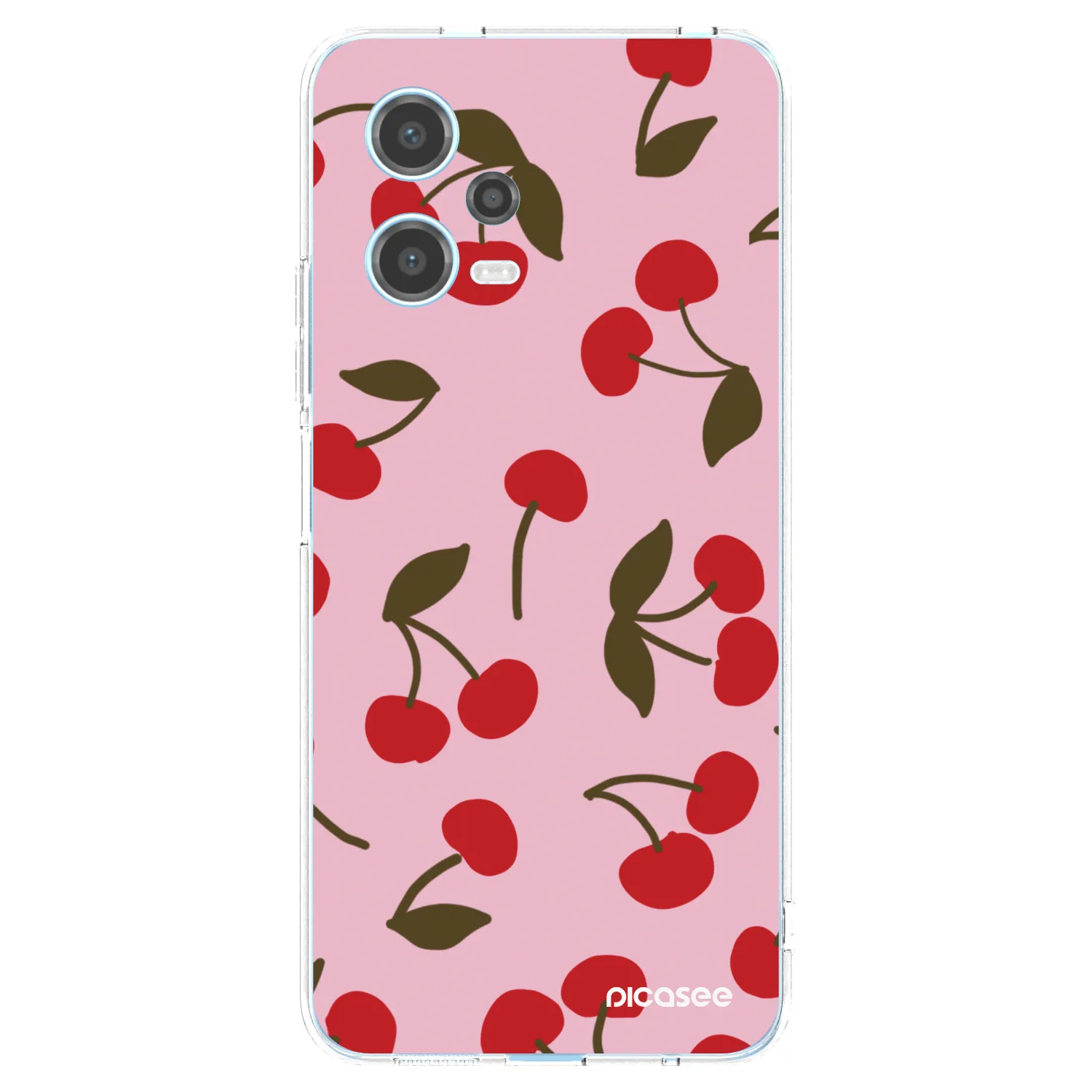 Picasee διαφανής θήκη σιλικόνης Xiaomi Redmi Note 12 5G - Cherry