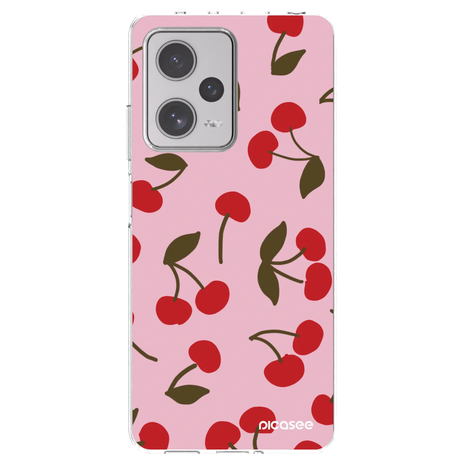Picasee διαφανής θήκη σιλικόνης Xiaomi Redmi Note 12 Pro+ 5G - Cherry