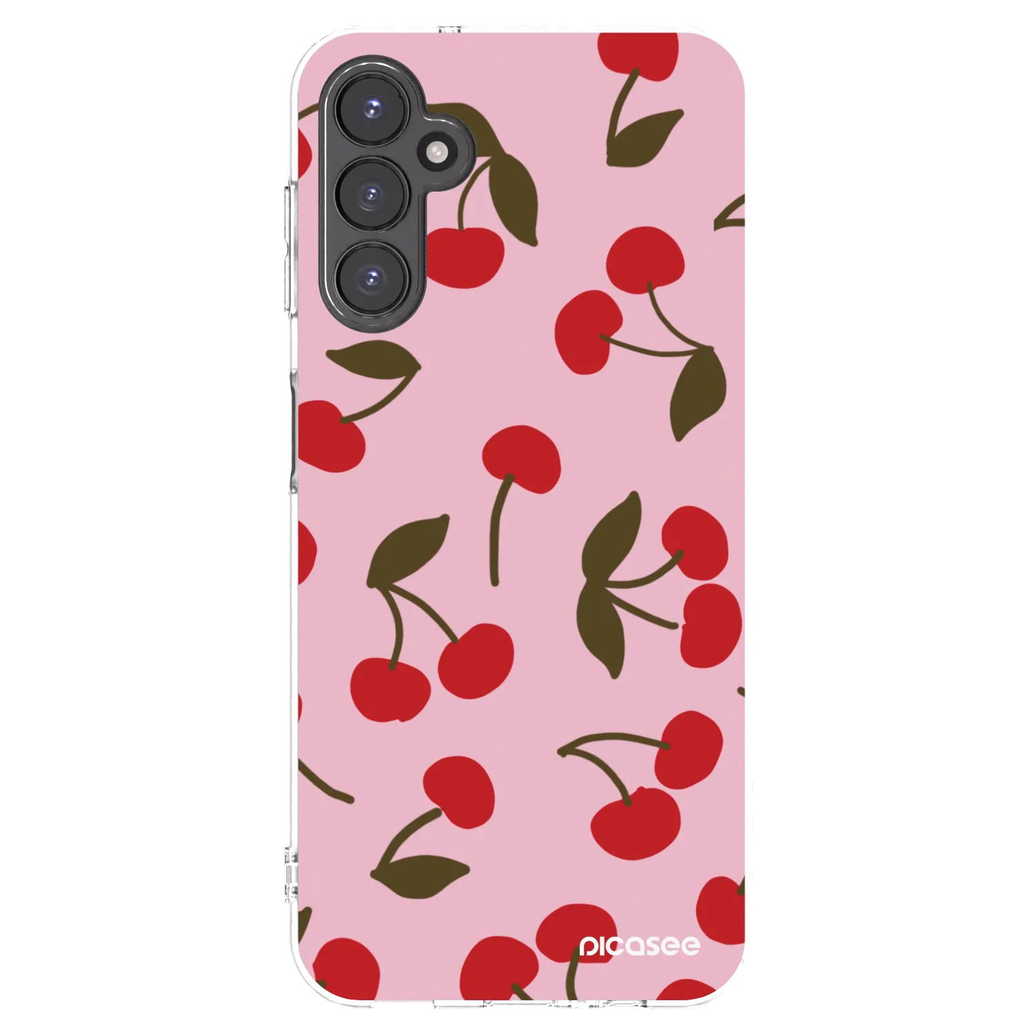Picasee διαφανής θήκη σιλικόνης Samsung Galaxy A14 4G A145R - Cherry