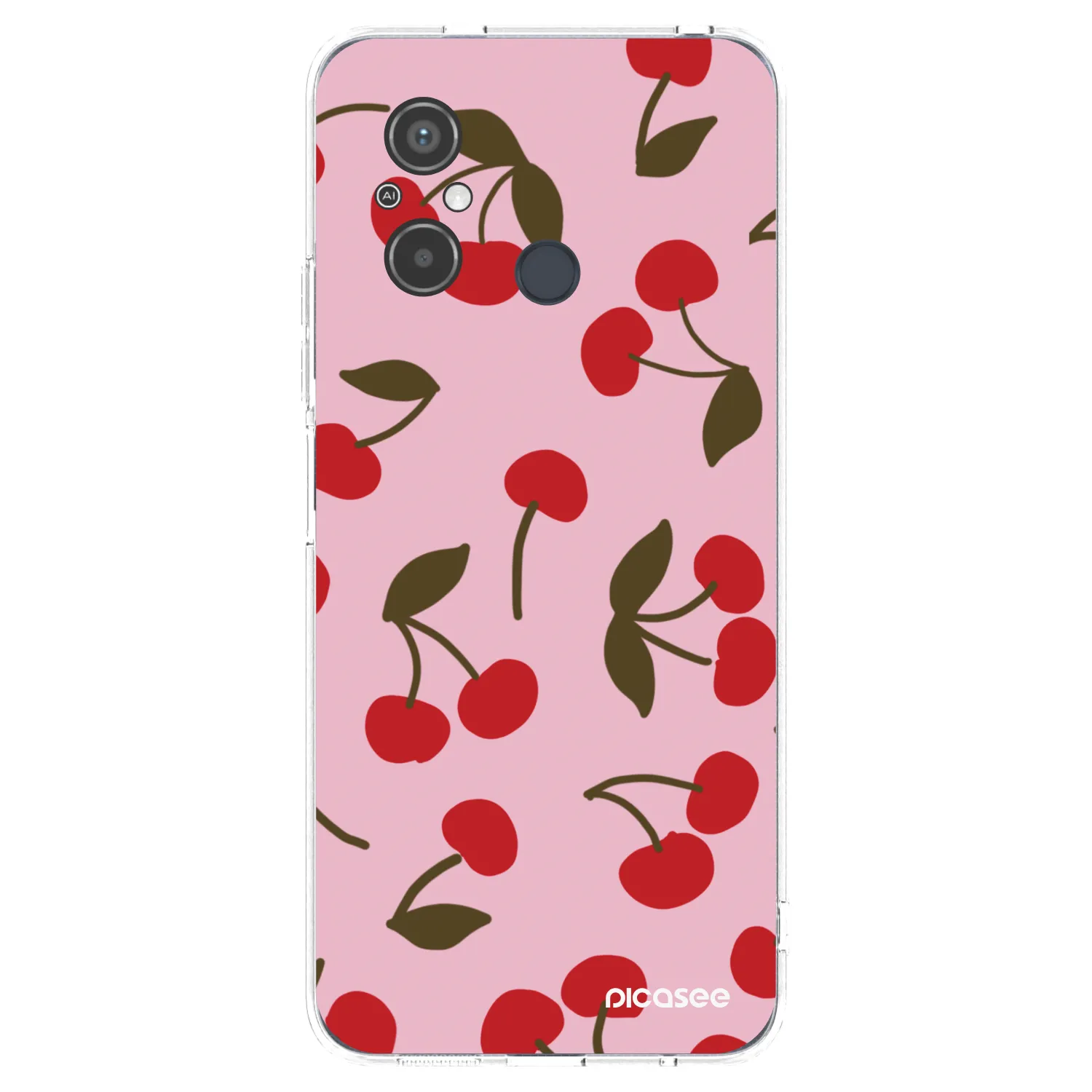 Picasee διαφανής θήκη σιλικόνης Xiaomi Redmi 12C - Cherry