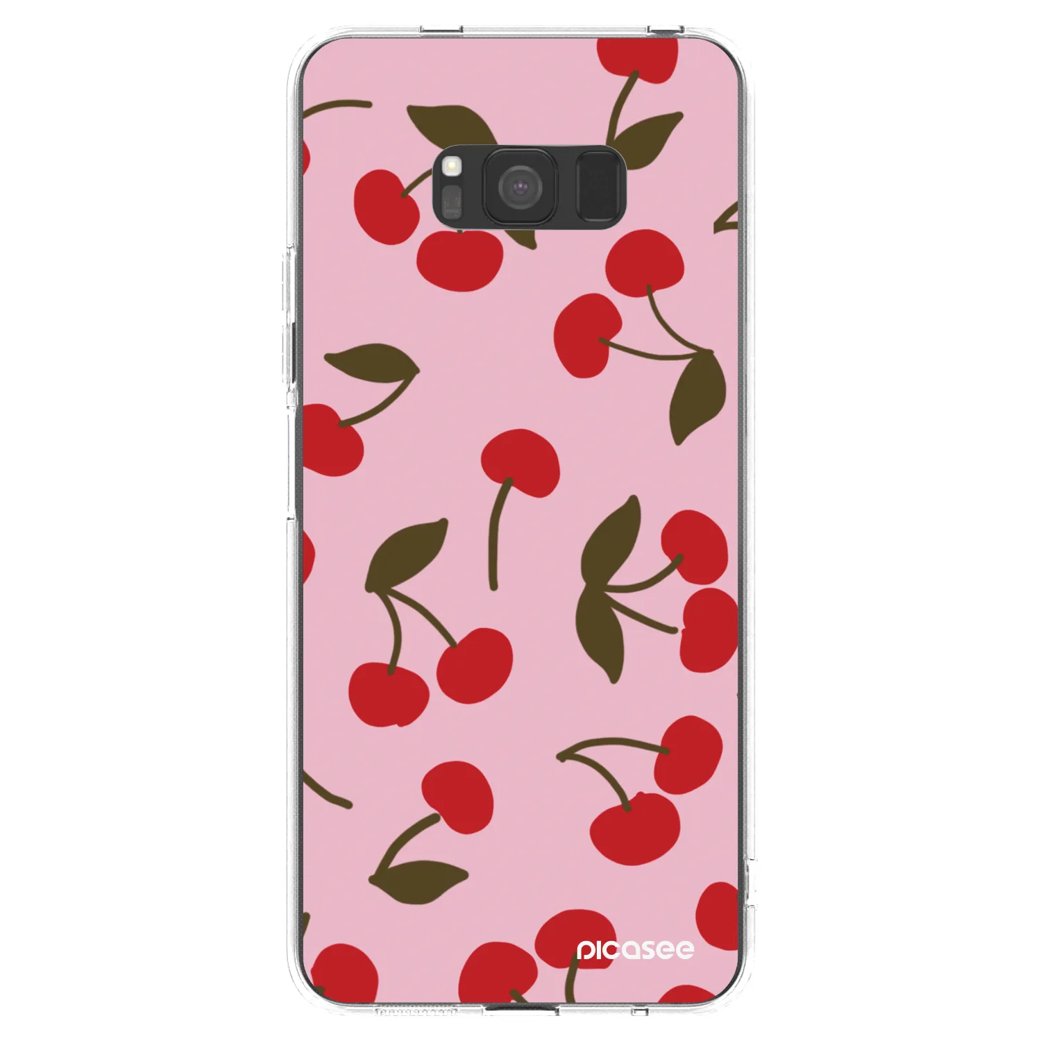 Picasee διαφανής θήκη σιλικόνης Samsung Galaxy S8 G950F - Cherry