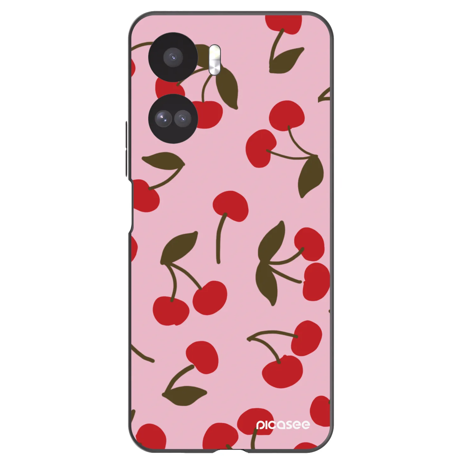 Picasee Μαύρη θήκη σιλικόνης για Honor 90 Lite 5G - Cherry