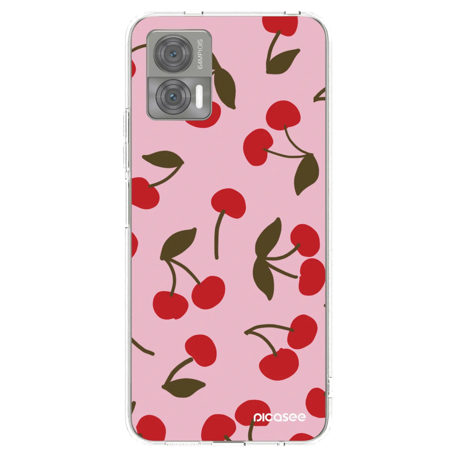 Picasee διαφανής θήκη σιλικόνης Motorola Edge 30 Neo - Cherry