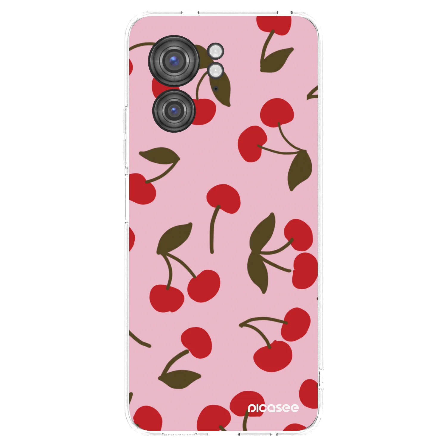 Picasee διαφανής θήκη σιλικόνης Motorola Edge 40 - Cherry