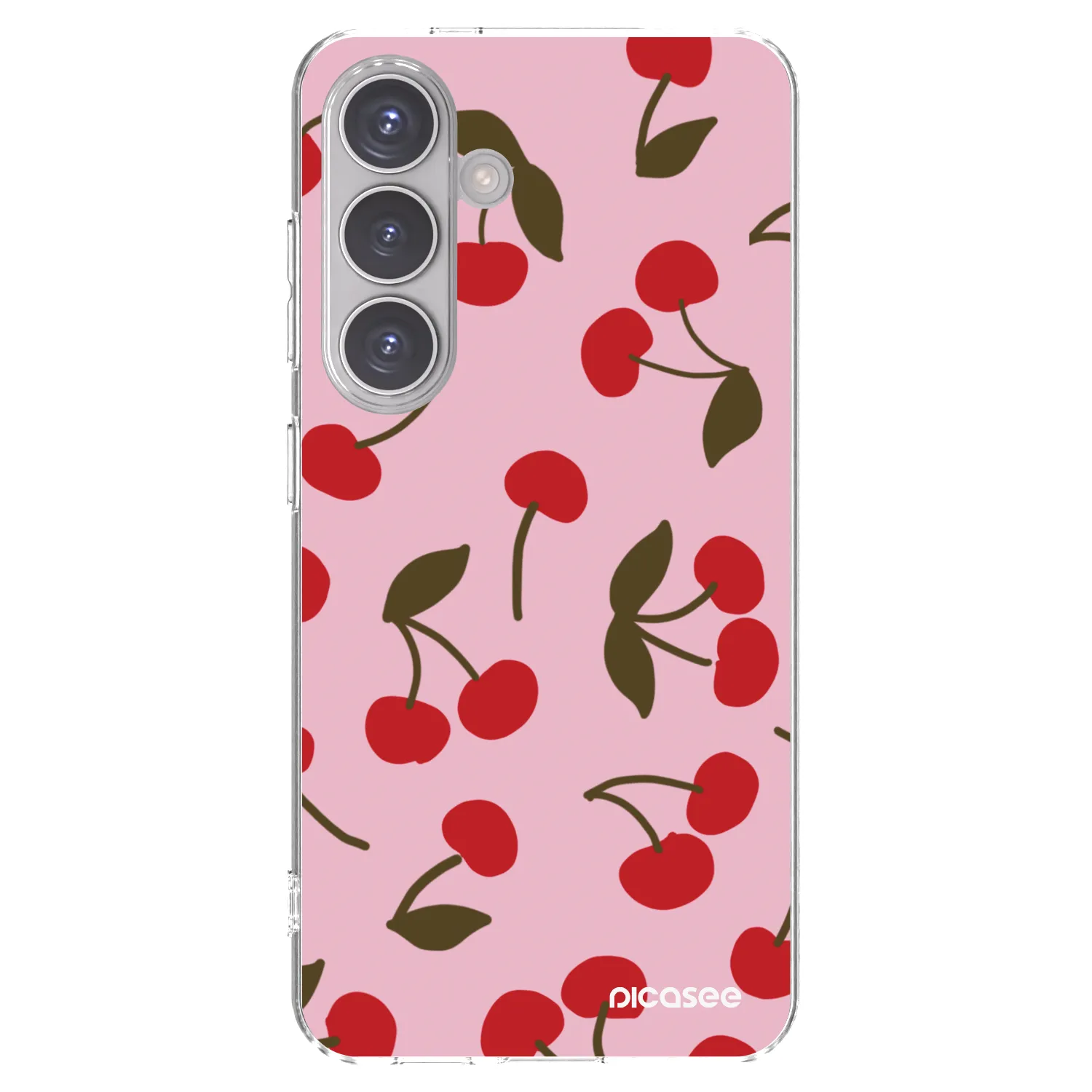 Picasee διαφανής θήκη σιλικόνης Samsung Galaxy S24 S921B 5G - Cherry