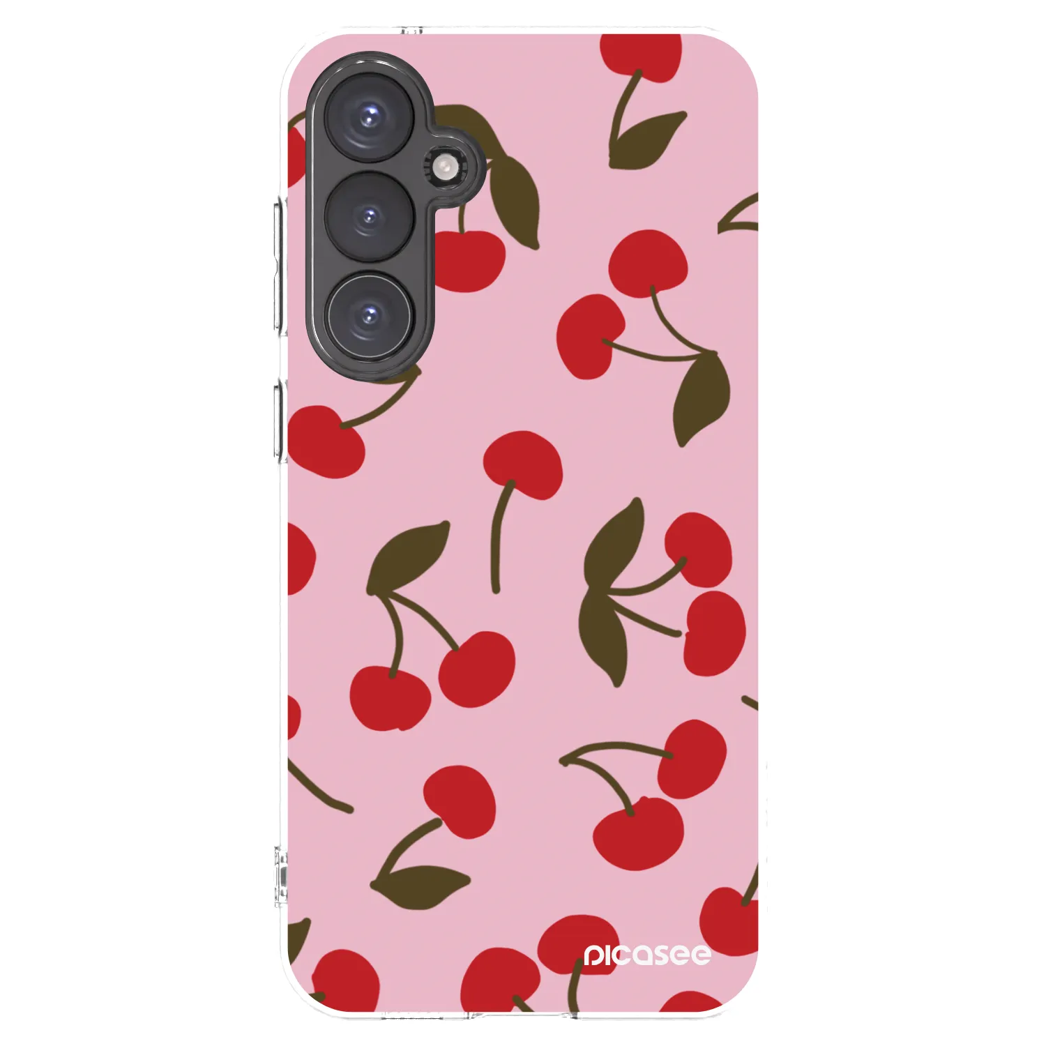 Picasee διαφανής θήκη σιλικόνης Samsung Galaxy S23 FE S711B - Cherry