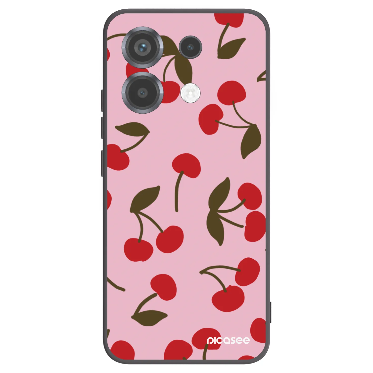 Picasee Μαύρη θήκη σιλικόνης για Xiaomi Poco X6 - Cherry