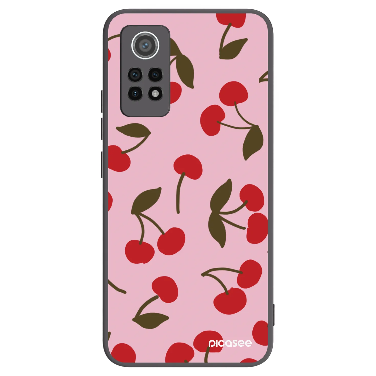 Picasee Μαύρη θήκη σιλικόνης για Xiaomi Redmi Note 12 Pro 4G - Cherry