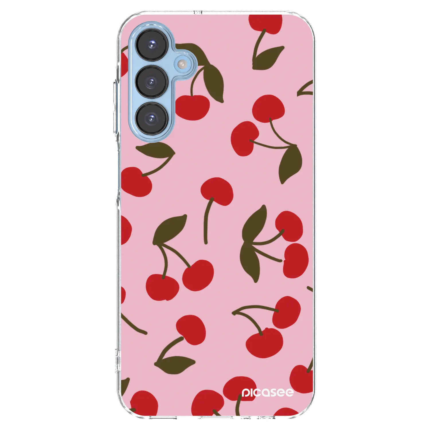 Picasee διαφανής θήκη σιλικόνης Samsung Galaxy A15 A156B 5G - Cherry