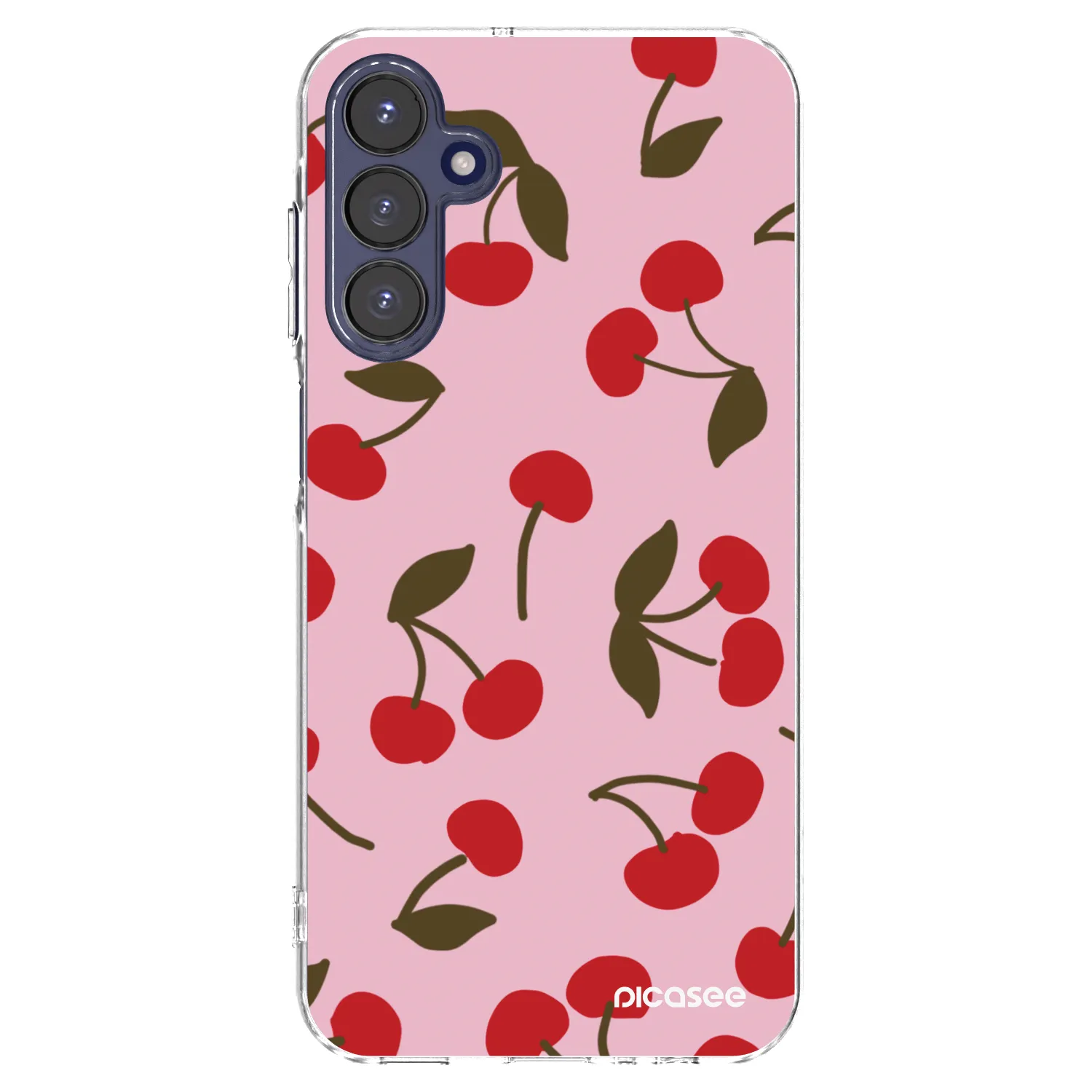 Picasee διαφανής θήκη σιλικόνης Samsung Galaxy A15 A155F 4G - Cherry