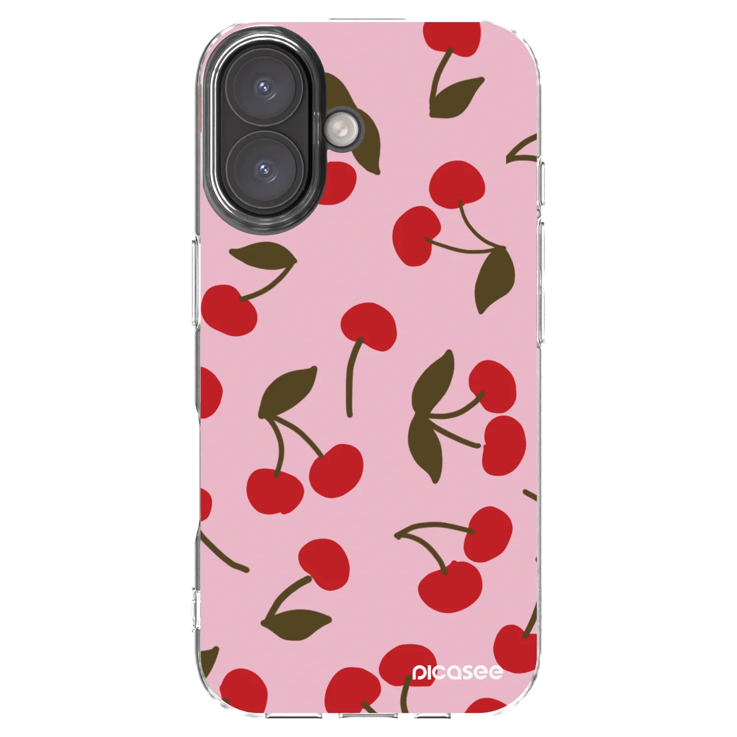 Picasee διαφανής θήκη σιλικόνης Apple iPhone 16 - Cherry