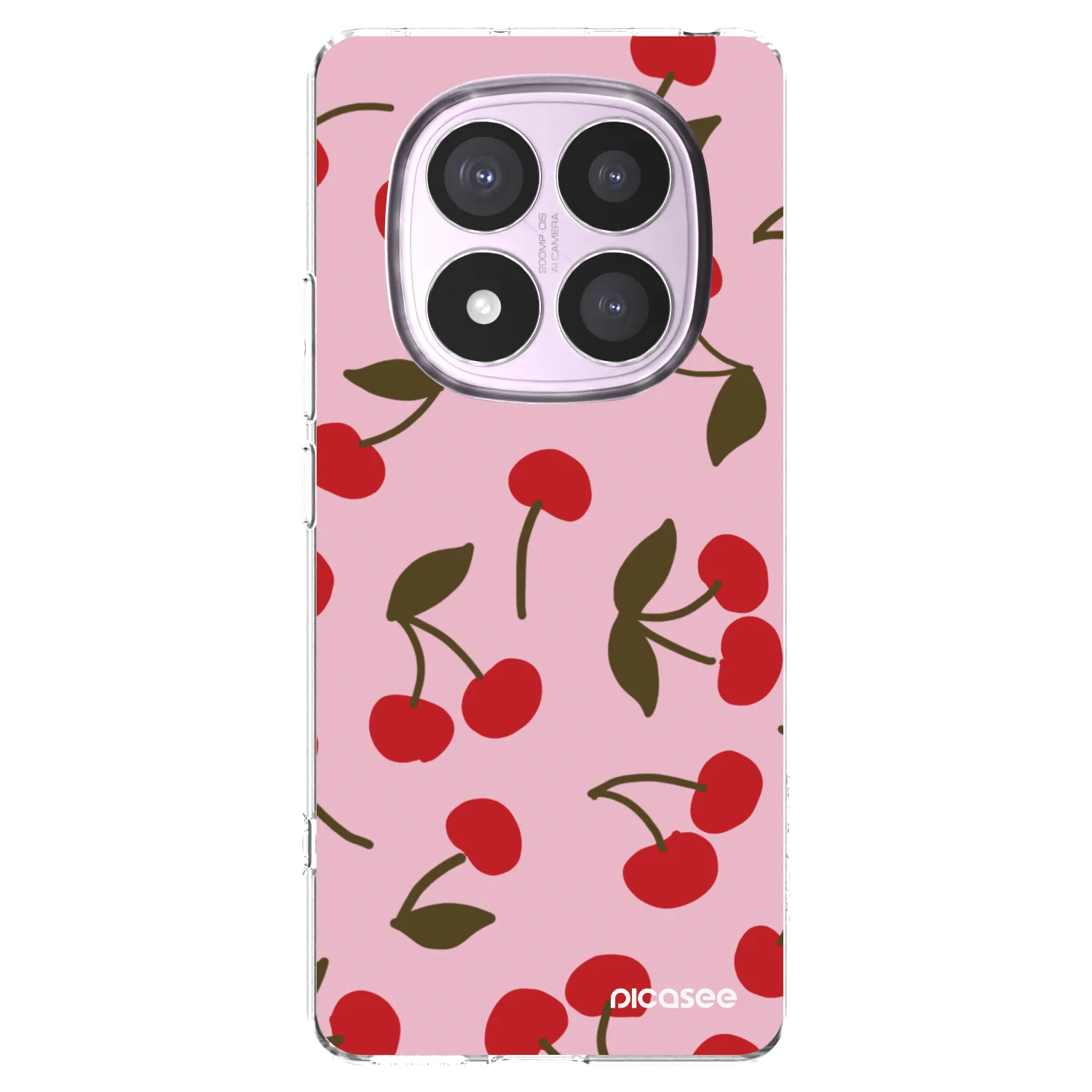 Picasee διαφανής θήκη σιλικόνης Xiaomi Redmi Note 14 Pro 5G - Cherry