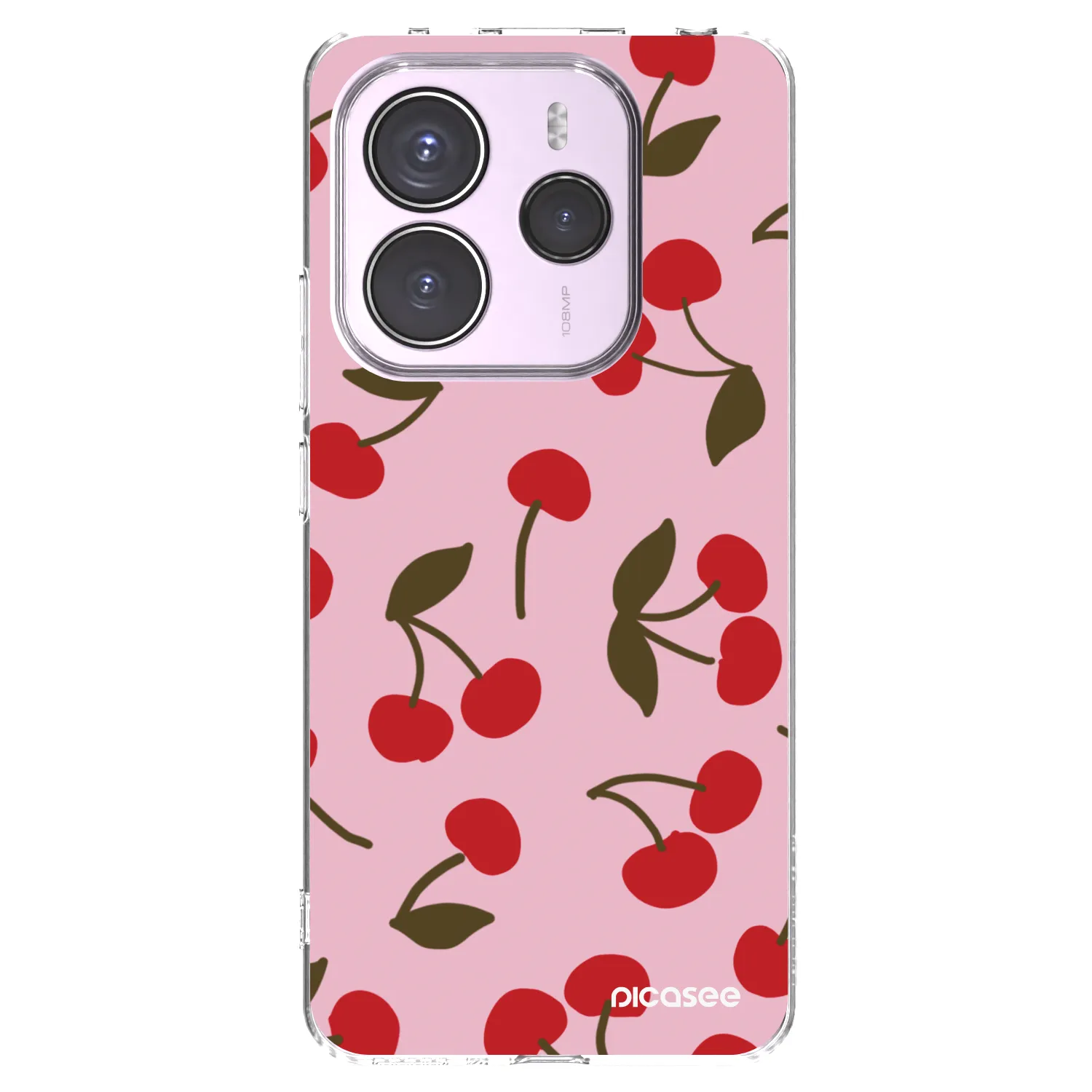 Picasee διαφανής θήκη σιλικόνης Xiaomi Redmi Note 14 5G - Cherry