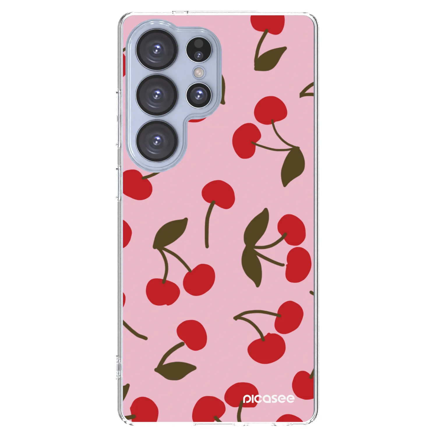 Picasee διαφανής θήκη σιλικόνης Samsung Galaxy S25 Ultra 5G - Cherry