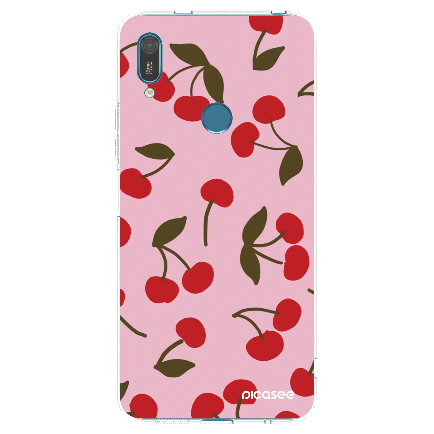 Picasee διαφανής θήκη σιλικόνης Huawei Y7 2019 - Cherry