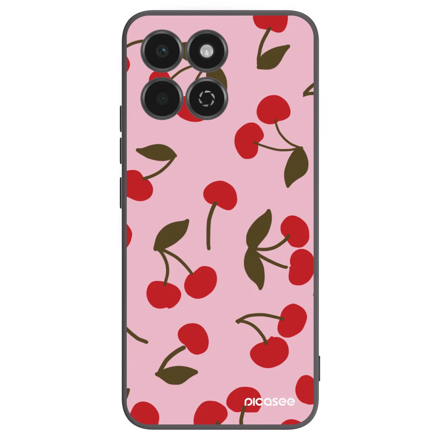 Picasee Μαύρη θήκη σιλικόνης για Honor 200 Smart 5G - Cherry