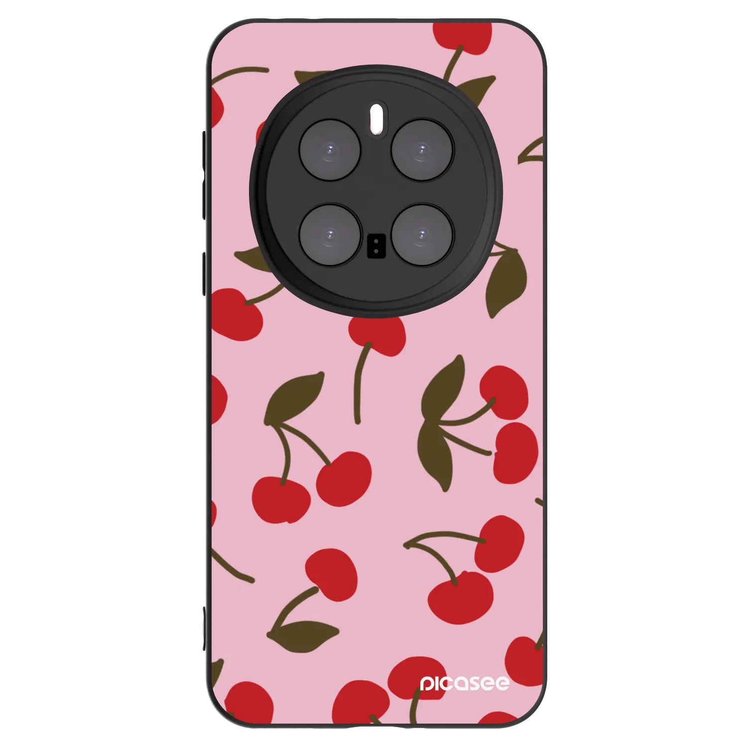 Picasee Μαύρη θήκη σιλικόνης για Honor Magic7 Pro 5G - Cherry