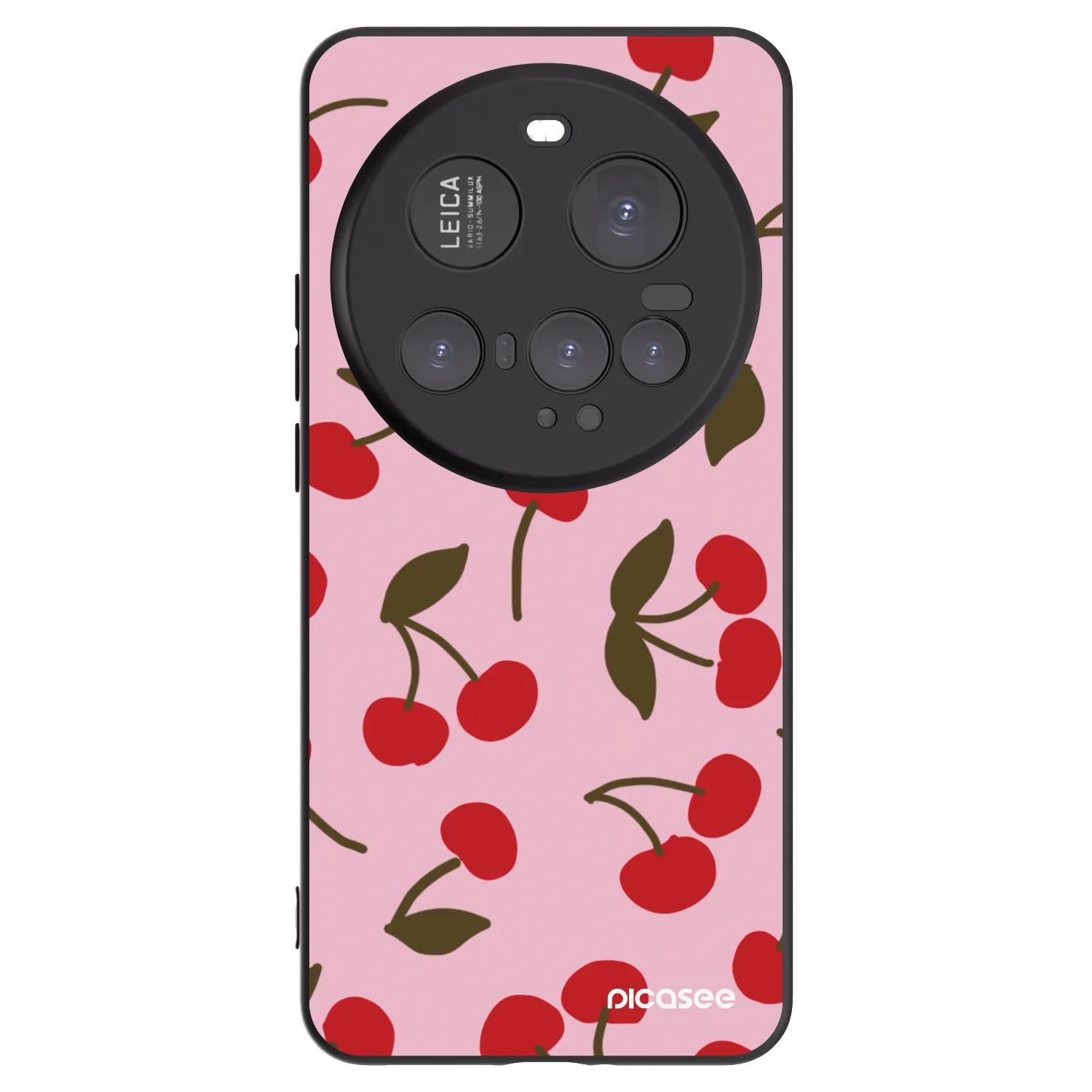 Picasee Μαύρη θήκη σιλικόνης για Xiaomi 15 Ultra - Cherry