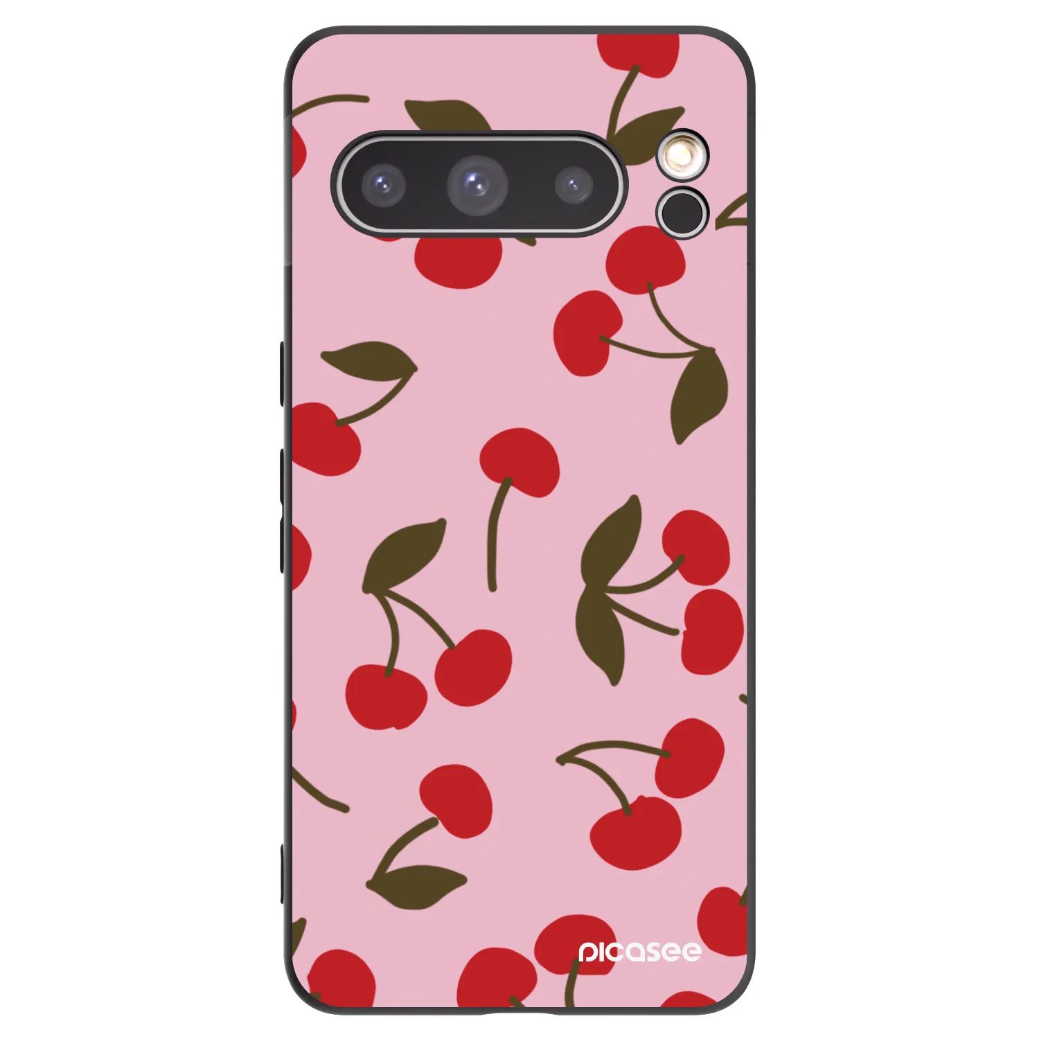 Picasee Μαύρη θήκη σιλικόνης για Google Pixel 8 Pro - Cherry