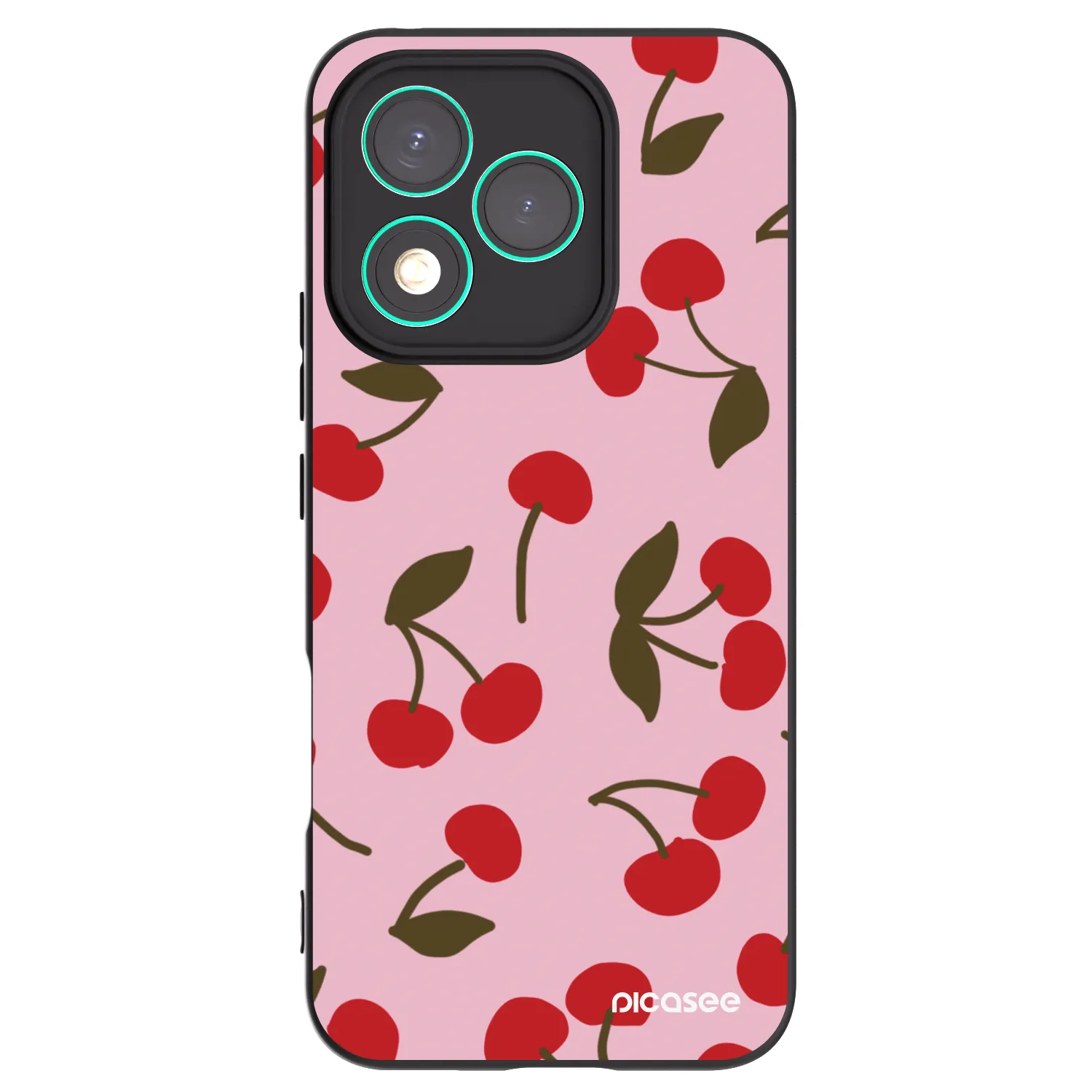 Picasee Μαύρη θήκη σιλικόνης για Honor 400 Lite 5G - Cherry
