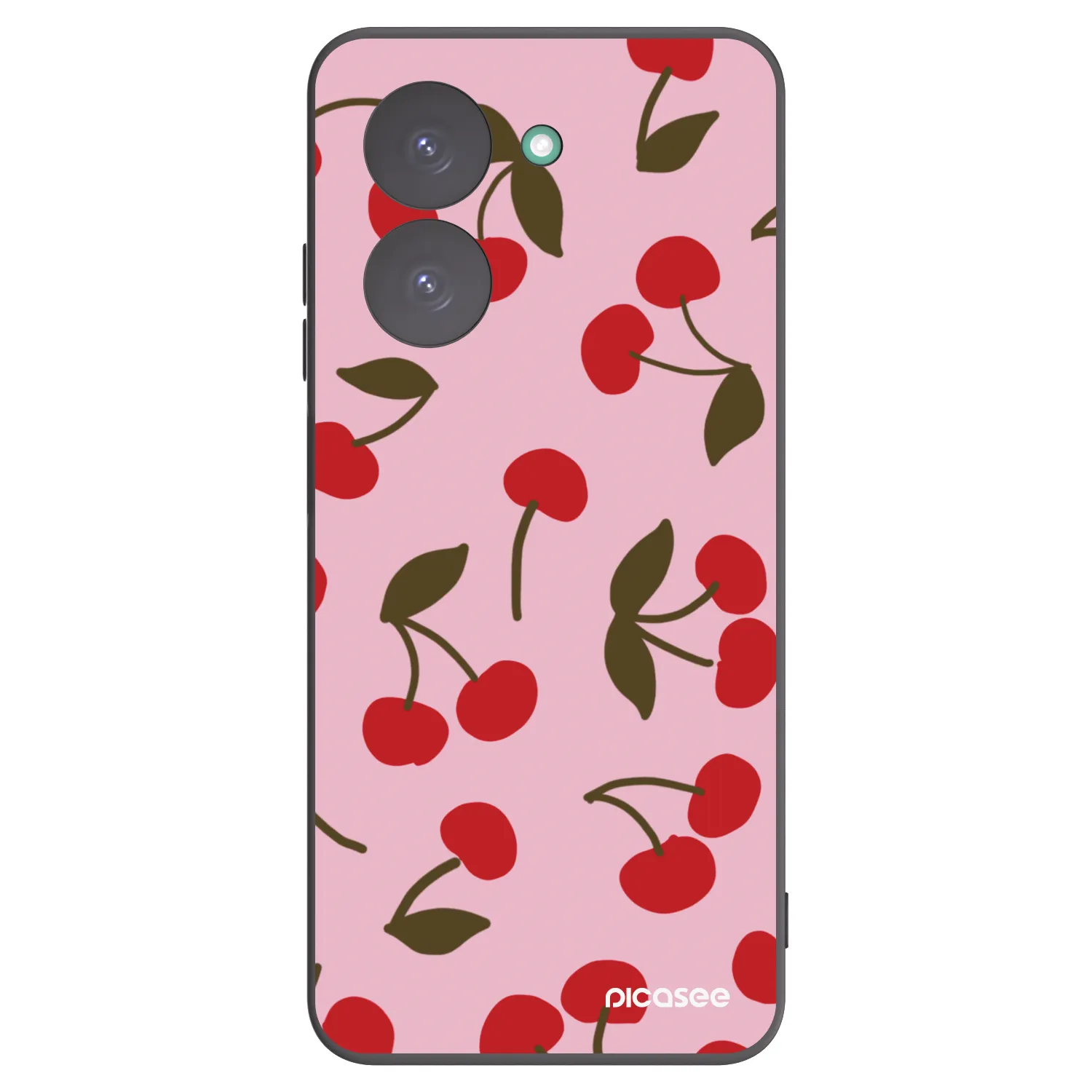 Picasee Μαύρη θήκη σιλικόνης για Xiaomi Redmi A5 - Cherry