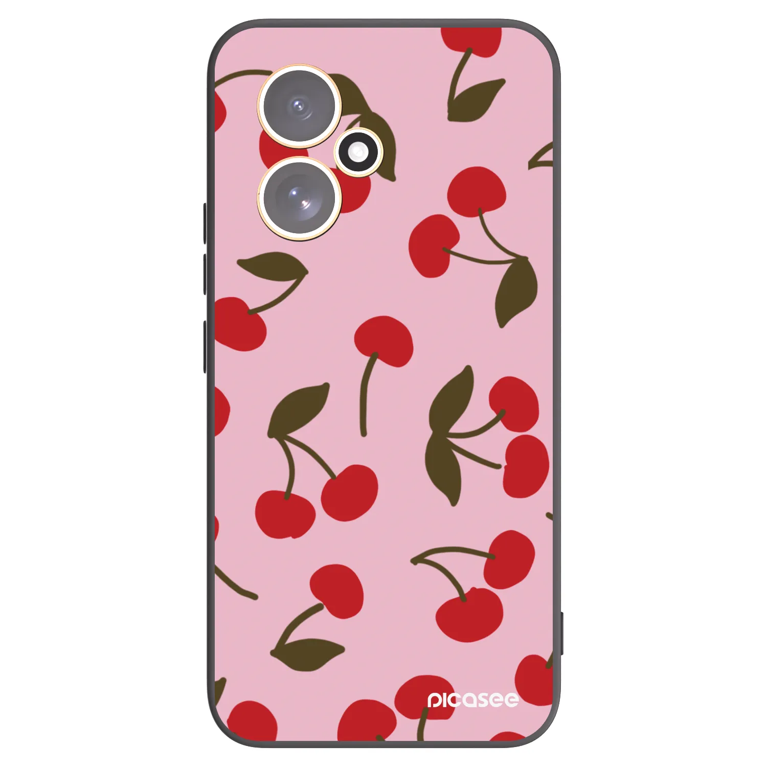 Picasee Μαύρη θήκη σιλικόνης για Honor 400 5G - Cherry