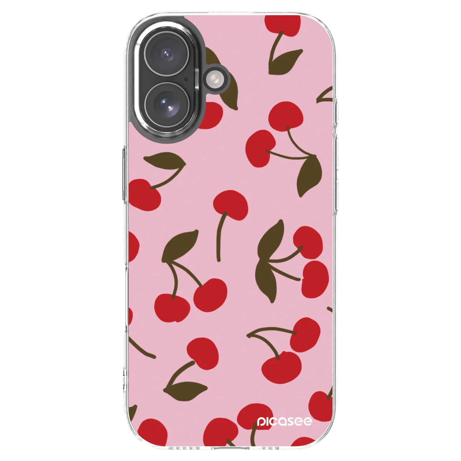 Picasee διαφανής θήκη σιλικόνης Apple iPhone 17 - Cherry