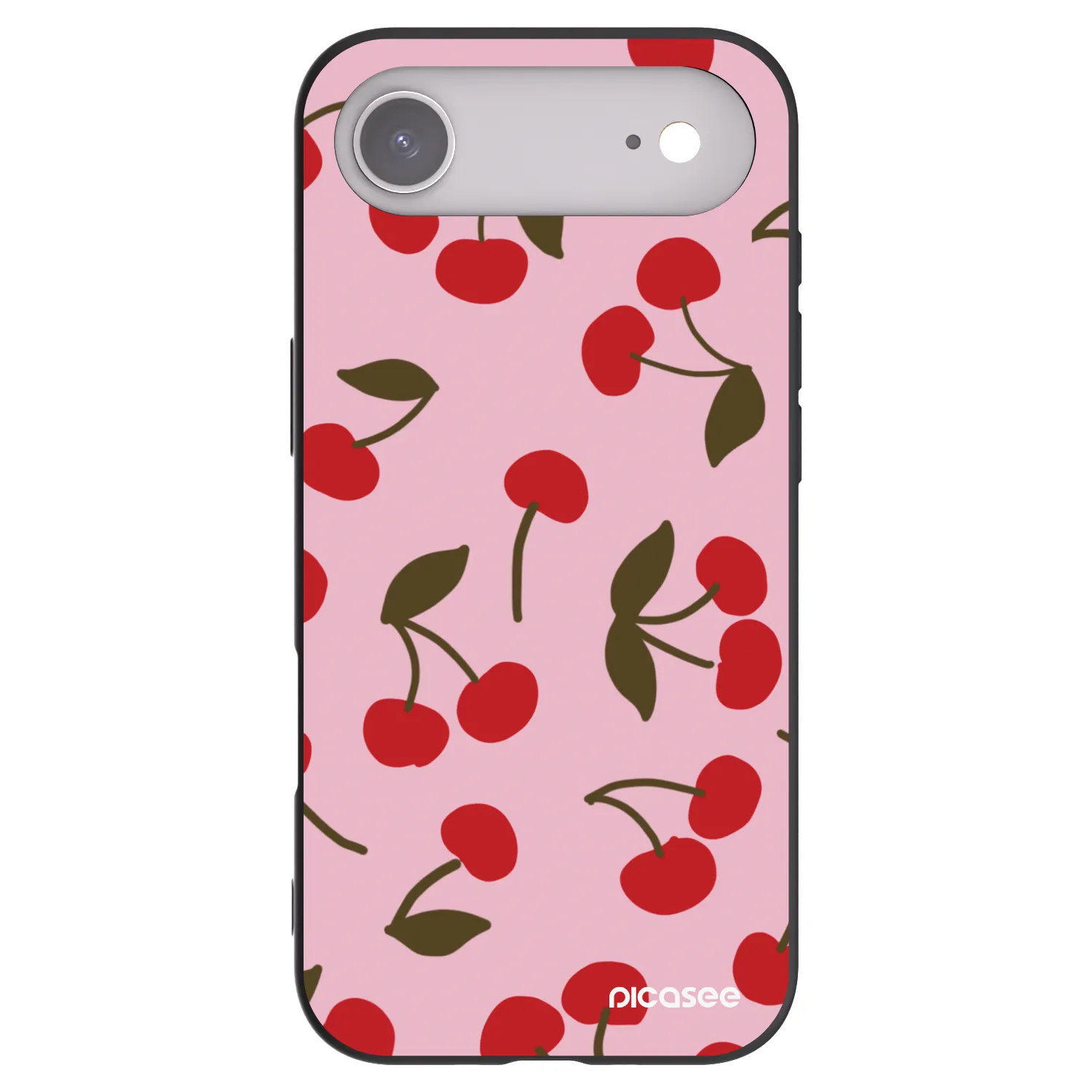Picasee Μαύρη θήκη σιλικόνης για Apple iPhone Air - Cherry