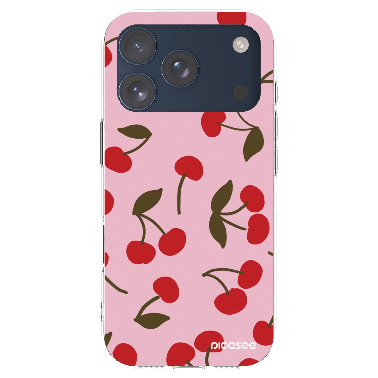 Picasee διαφανής θήκη σιλικόνης Apple iPhone 17 Pro - Cherry