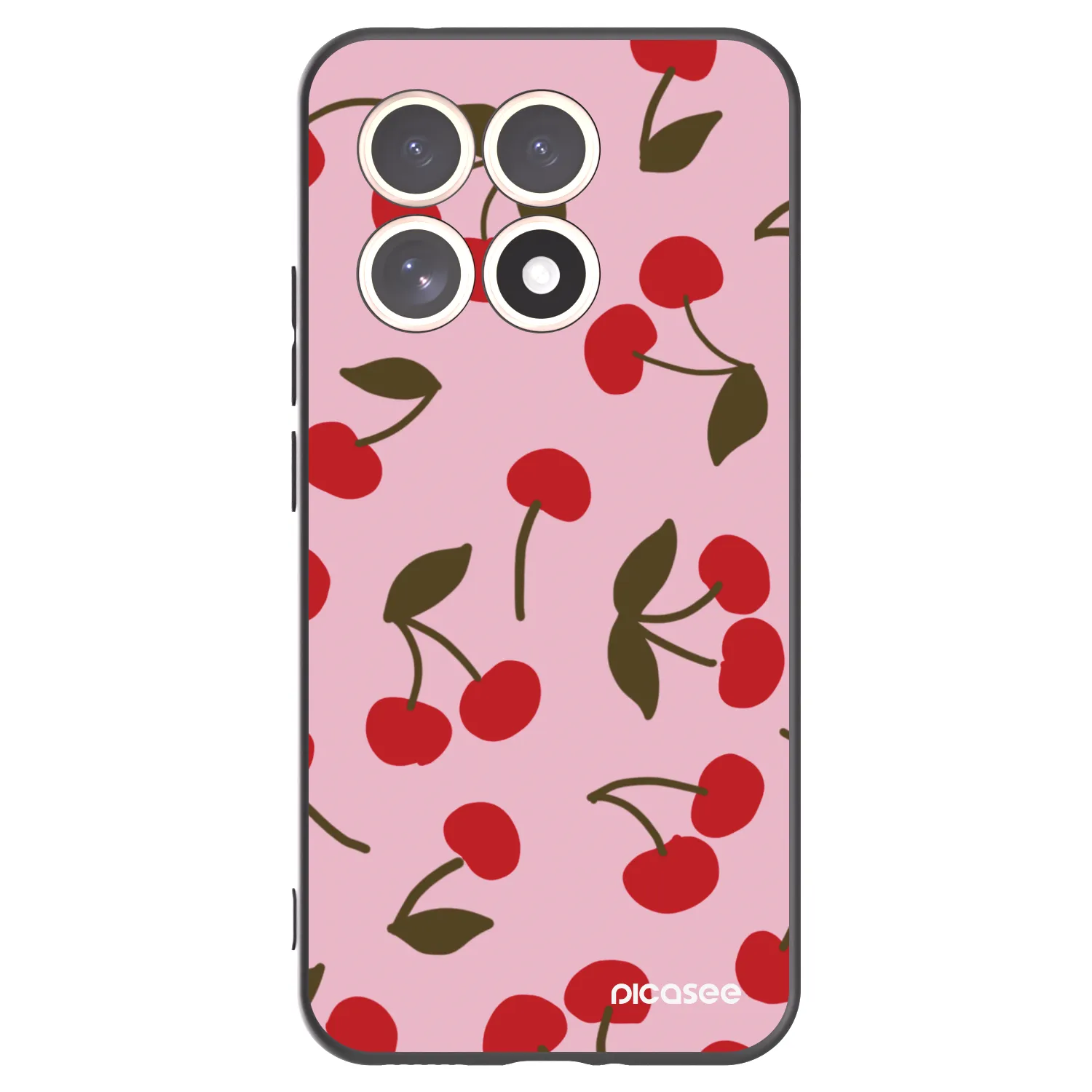 Picasee Μαύρη θήκη σιλικόνης για Xiaomi 15T - Cherry