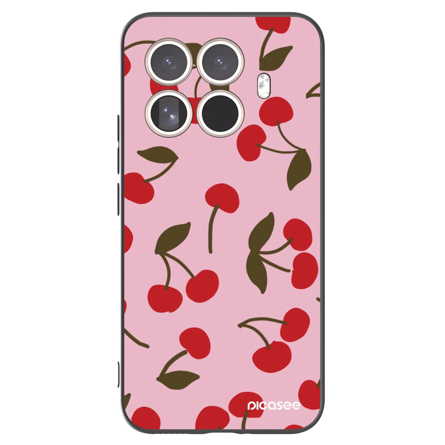 Picasee Μαύρη θήκη σιλικόνης για Xiaomi 15T Pro - Cherry