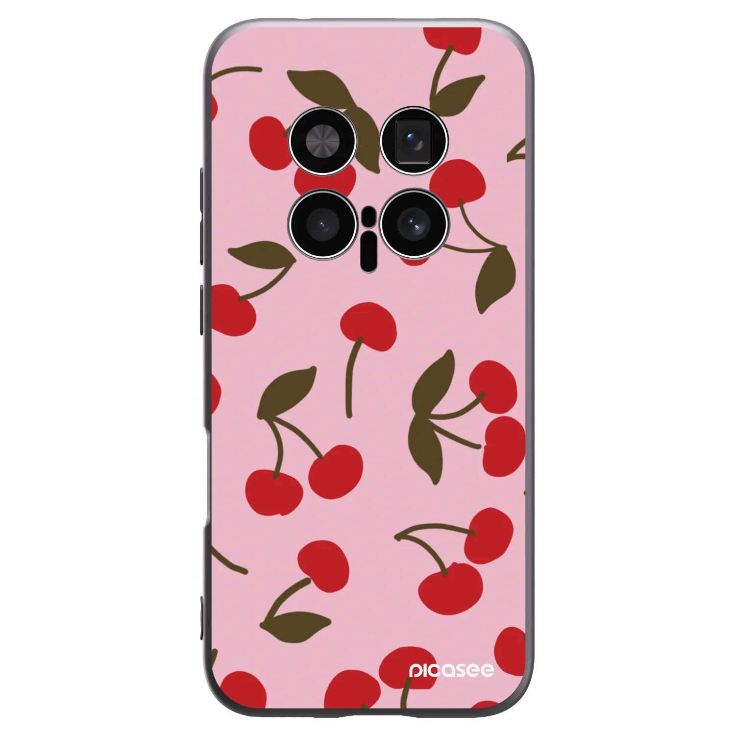 Picasee Μαύρη θήκη σιλικόνης για Honor Magic8 Pro 5G - Cherry