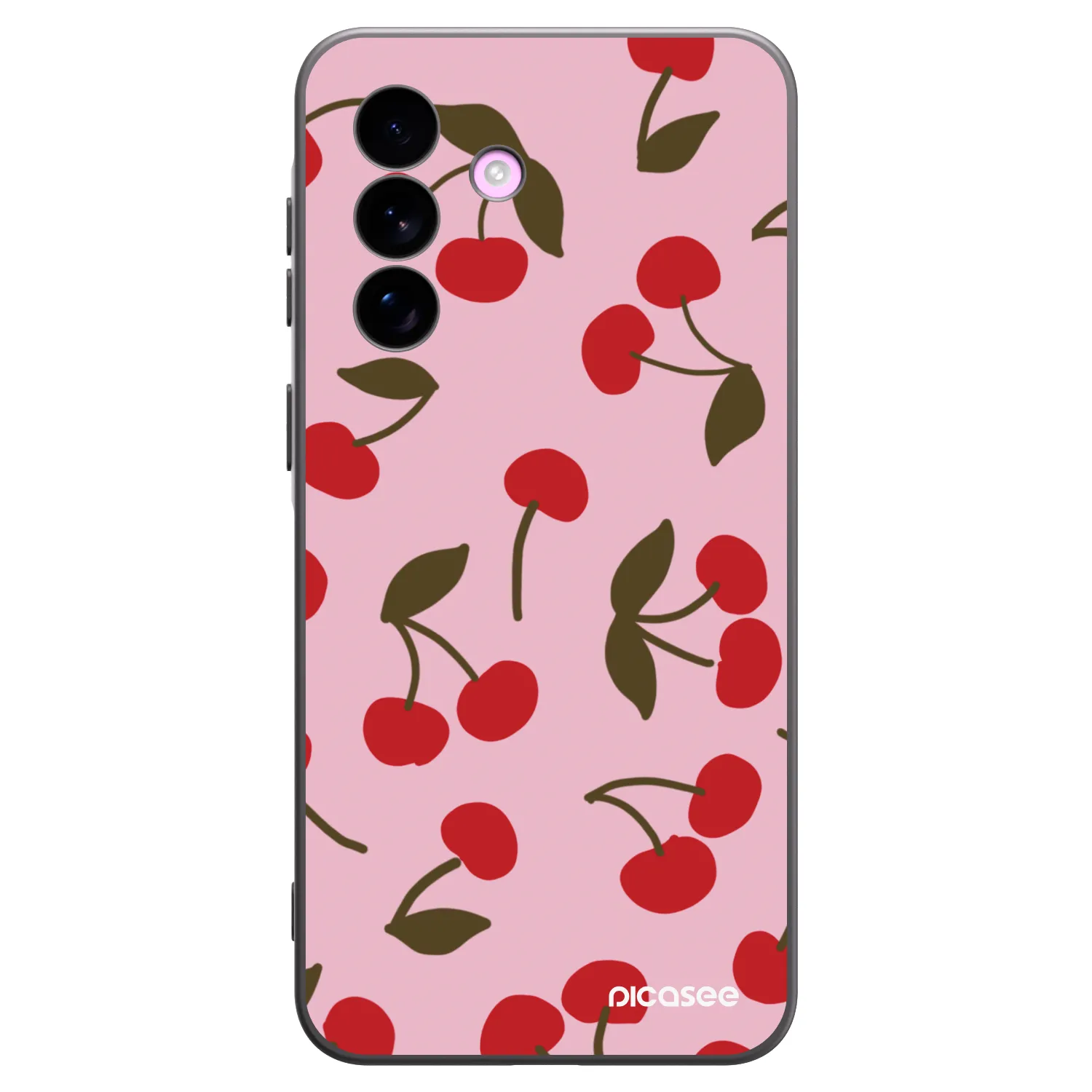 Picasee Μαύρη θήκη σιλικόνης για Samsung Galaxy A57 5G - Cherry