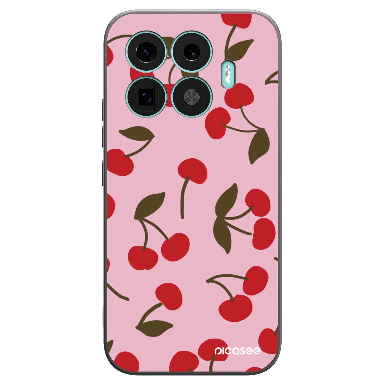 Picasee Μαύρη θήκη σιλικόνης για Xiaomi 17T - Cherry