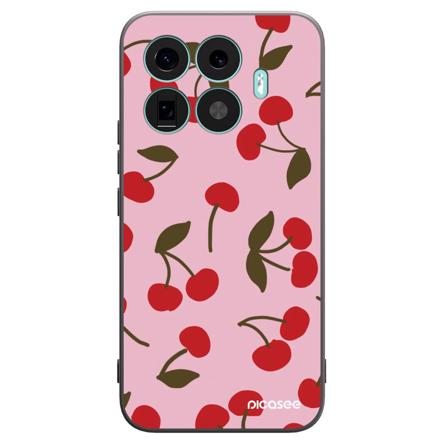 Picasee Μαύρη θήκη σιλικόνης για Xiaomi 17T Pro - Cherry