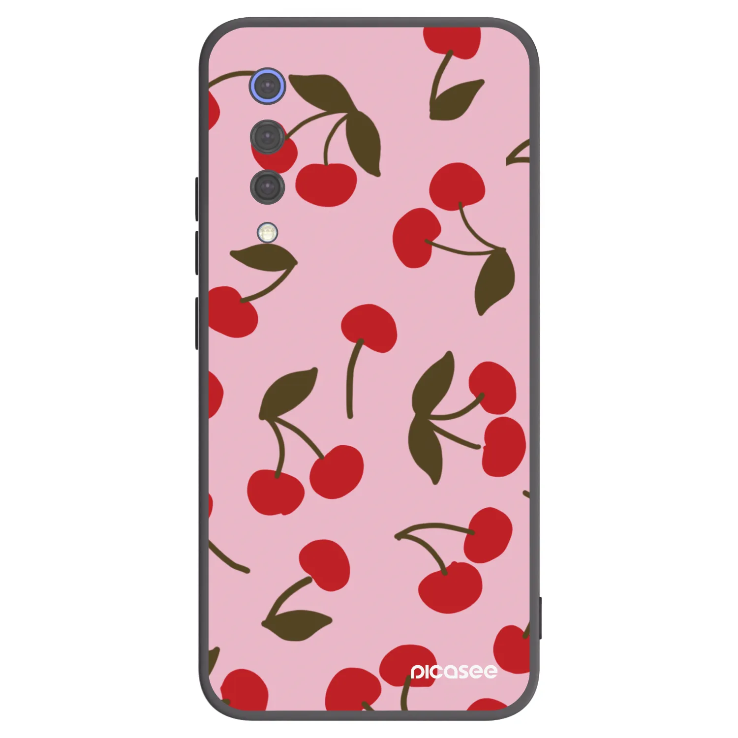 Picasee Μαύρη θήκη σιλικόνης για Xiaomi Mi 9 SE - Cherry