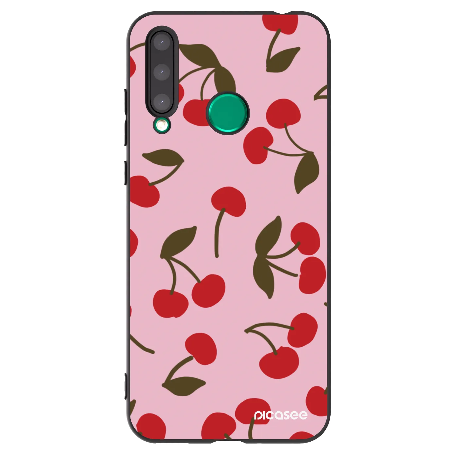 Picasee Μαύρη θήκη σιλικόνης για Honor 20 Lite - Cherry