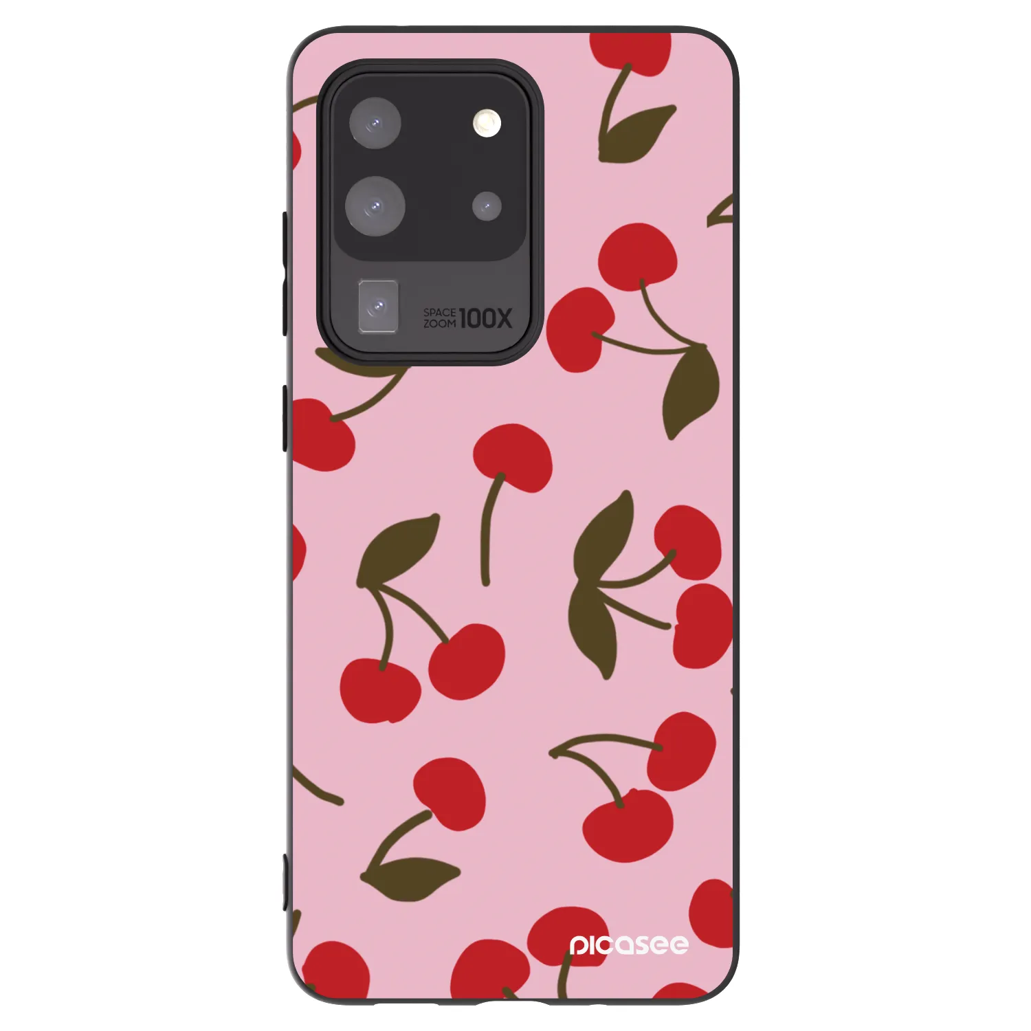Picasee Μαύρη θήκη σιλικόνης για Samsung Galaxy S20 Ultra 5G G988F - Cherry