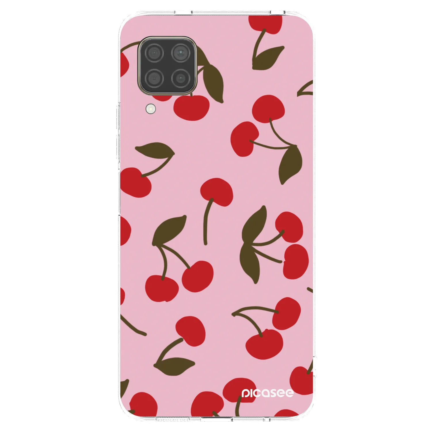 Picasee διαφανής θήκη σιλικόνης Huawei P40 Lite - Cherry