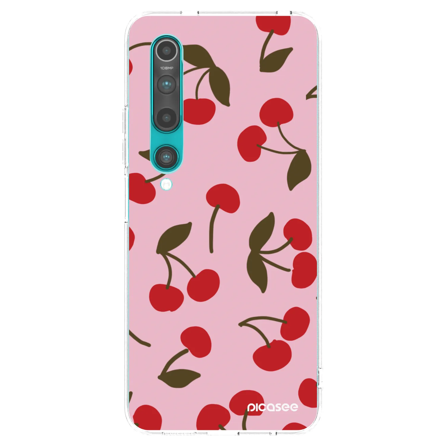 Picasee διαφανής θήκη σιλικόνης Xiaomi Mi 10 - Cherry