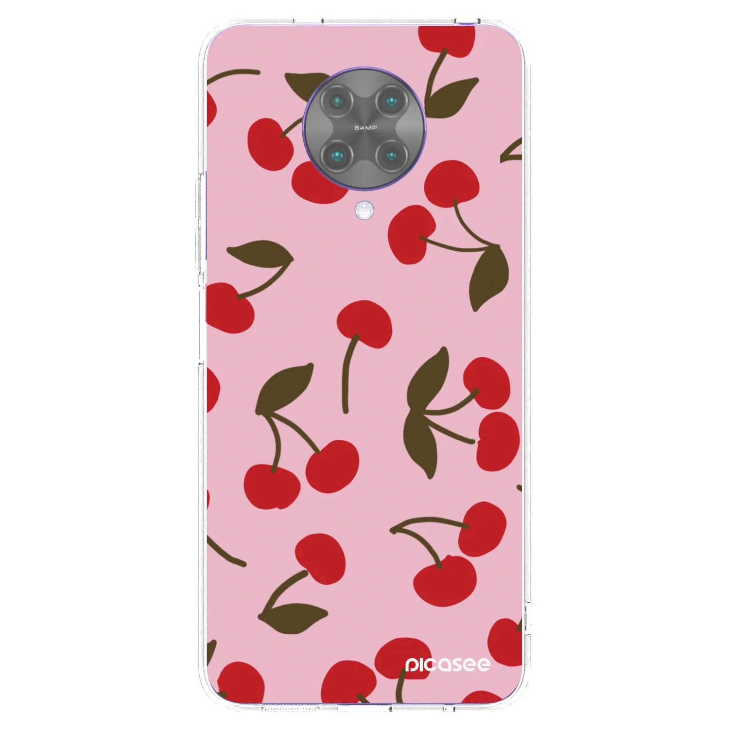 Picasee διαφανής θήκη σιλικόνης Xiaomi Poco F2 Pro - Cherry