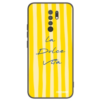 Picasee Μαύρη θήκη σιλικόνης για Xiaomi Redmi 9 - Ladolcevita