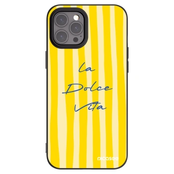 Picasee Μαύρη θήκη σιλικόνης για Apple iPhone 12 Pro Max - Ladolcevita